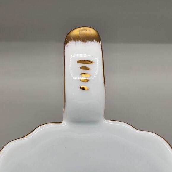 Vintage Royal Danube 5" Creamer Footed Floral Gold Trim Victorian Elegant Dinner - Picture 10 of 16